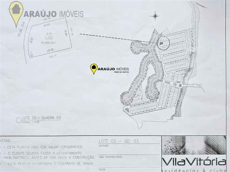 Terreno a Venda no Colinas em Porto Real